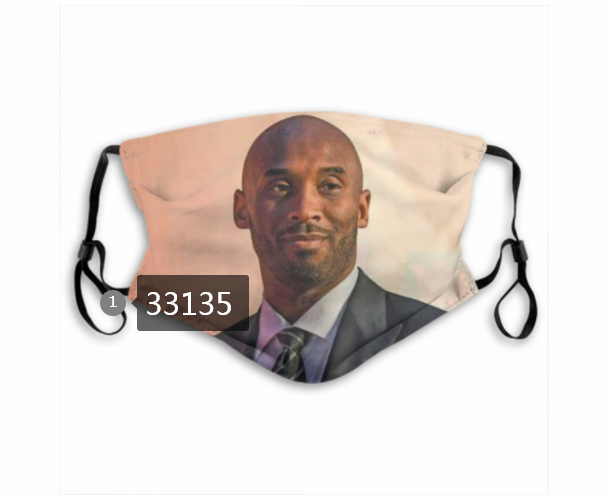 2021 NBA Los Angeles Lakers #24 kobe bryant 33135 Dust mask with filter